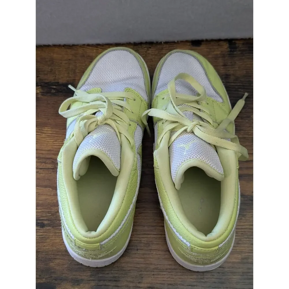 Nike Air Jordan 1 Low 6y Women's 8 Mens 7 Uk 6 SE White Limelight DH9619-103